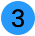a blue circle with a number 3 in it